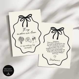 Invitation Main tiré vers ma soeur en droit sur mon Mariage