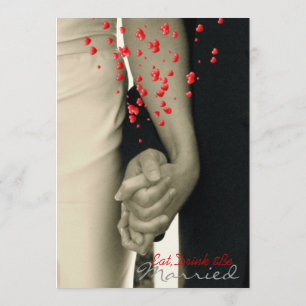 Invitation mains Balack et dîner blanc de répétition de