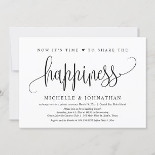 Invitation Maintenant, c'est temps de partager le bonheur, Él