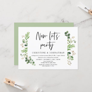 Invitation Maintenant, faisons la fête, Célébration de mariag