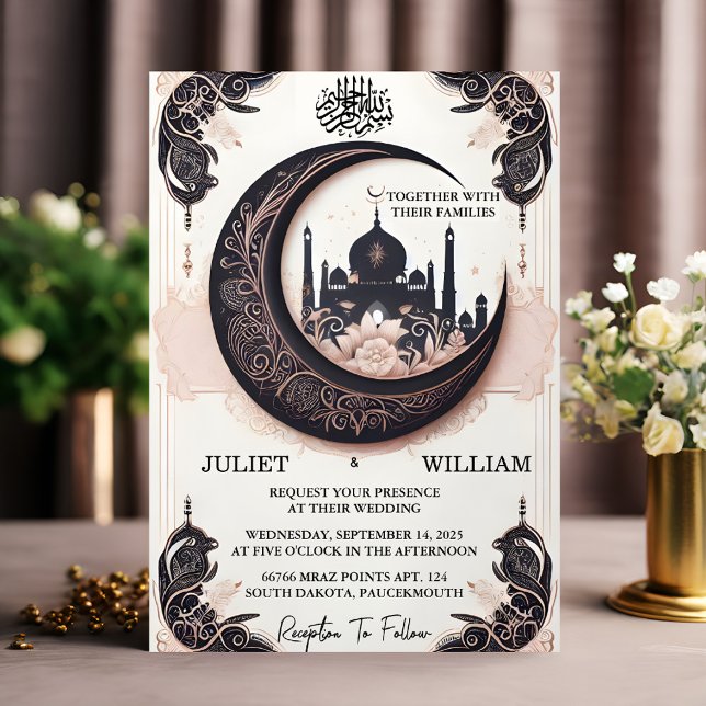 Invitation Maintenant Henna Islam Nikah Arabe Walima Mariage  (Créateur téléchargé)