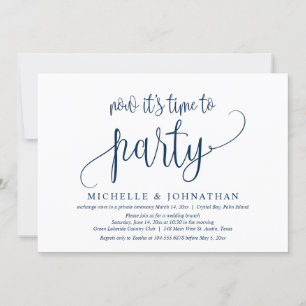 Invitation Maintenant, il est temps de faire la fête, invitat