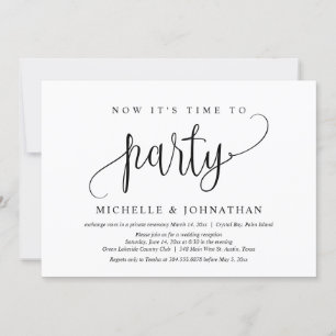 Invitation Maintenant, il est temps de faire la fête, Post Ma