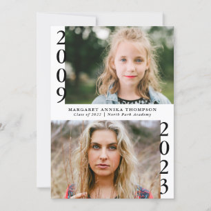 Invitation Maintenant, puis Graduate Multi Photo Graduate Par