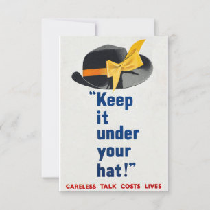 INVITATION MAINTENEZ-LE SOUS VOTRE CASQUETTE - DISCOURS SANS