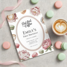 Mais d'abord Café Fille Fête Premier Anniversaire