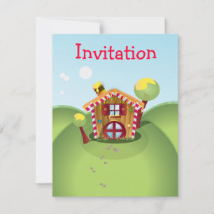 Invitation Maison de Bonbons sur la Colline