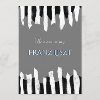 Invitation Maison de fête de concert de musique Piano abstrai