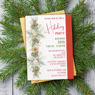 Invitation Maison de pain d'épices Noël Garland Party