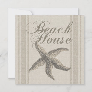 Invitation Maison de plage Starfish Bord de mer Côté côte
