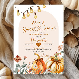Invitation Maison Douce Maison Boho Fête de Chauffage de Mais