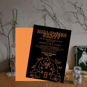 Invitation maison hantée de Boo spooky costume halloween part
