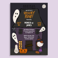 Maison hantée de fête d'Halloween effrayante migno