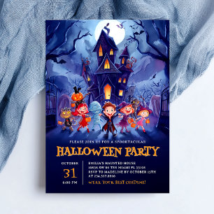 Invitation Maison hantée du Parti d'Halloween