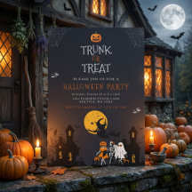 Maison hantée effrayante Trunk or Treat Halloween