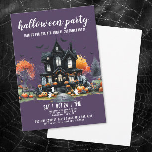 Invitation Maison hantée fête annuelle d'Halloween