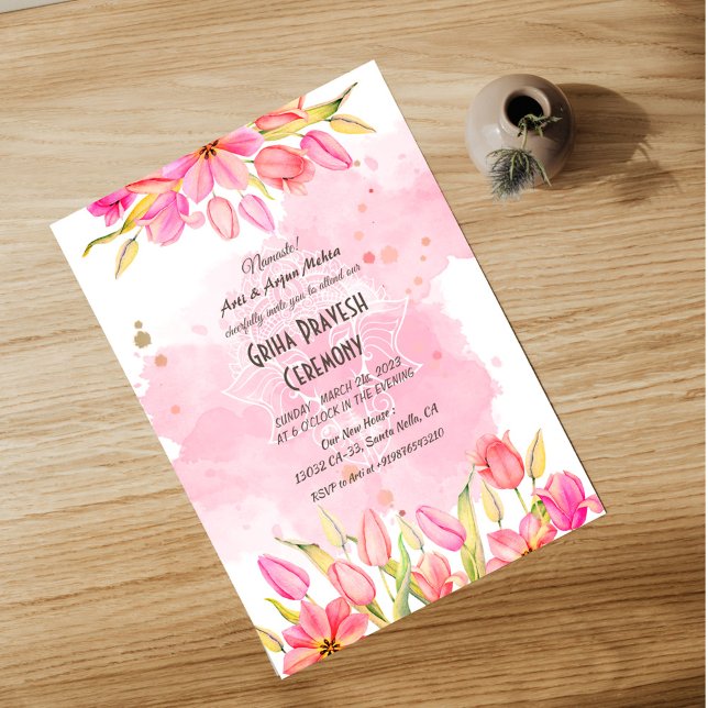 Invitation Maison hindou Réchauffement Griha Pravesh (Créateur téléchargé)