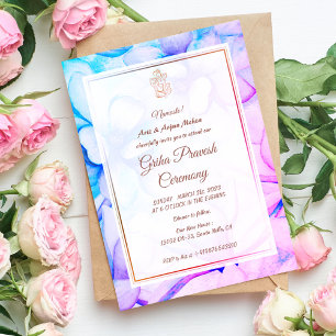 Invitation Maison hindou Réchauffement Griha Pravesh