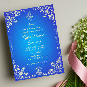 Invitation Maison hindou Réchauffement Griha Pravesh