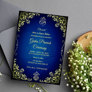 Invitation Maison hindou Réchauffement Griha Pravesh