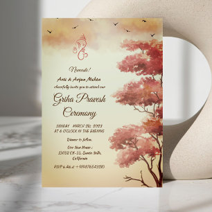 Invitation Maison hindou Réchauffement Griha Pravesh