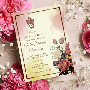 Invitation Maison hindou Réchauffement Griha Pravesh