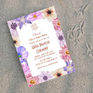 Invitation Maison hindou Réchauffement Griha Pravesh