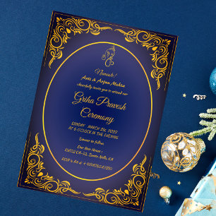 Invitation Maison hindou Réchauffement Griha Pravesh