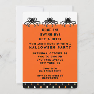 Invitation Maison ouverte Halloween