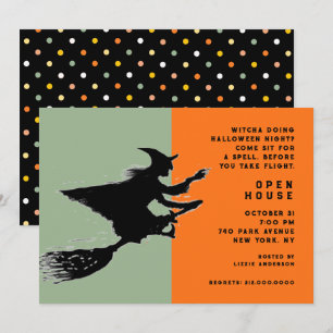 Invitation Maison ouverte Halloween