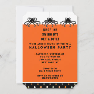 Invitation Maison ouverte Halloween