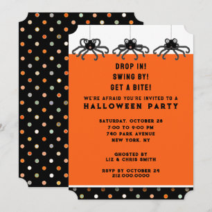 Invitation Maison ouverte Halloween