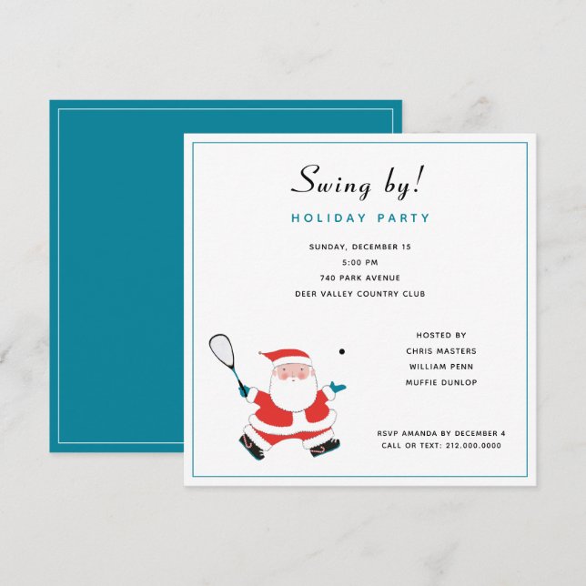 Invitation Maison ouverte pour les fêtes (Devant / Derrière)