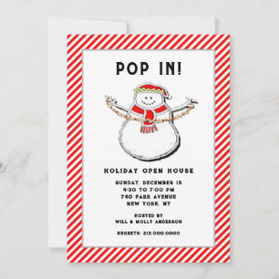 Invitation Maison ouverte pour les fêtes