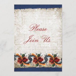 Invitation Maison ouverte pour les Fêtes  Rosemaling