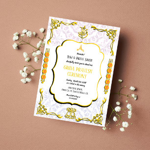 Invitation Maison Réchauffement Griha Pravesh Krishna Invitat