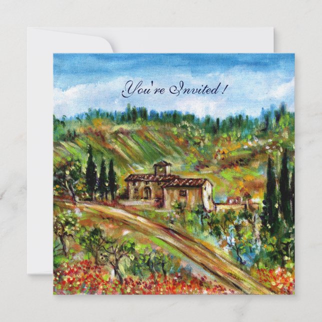 INVITATION MAISON RUSTIQUE ANCIENNE DANS UN PAYSAGE VERT DE T (Devant)