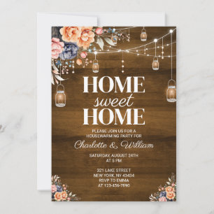 Invitation Maison rustique occidentale Cowgirl Home Sweet Hom