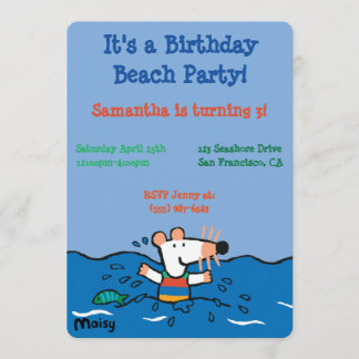 Invitation Maisy Va Nager Anniversaire