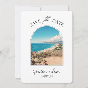 Invitation Malibu Mariage Coastline Enregistrer la date