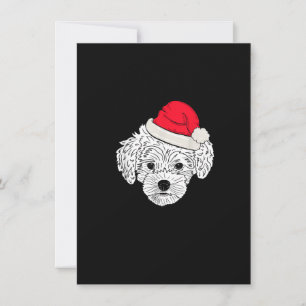 Invitation Maltipoo Noël Drôle Anniversaire Cadeaux Amoureux 
