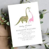 Mama et bébé Dinosaur Baby shower fille