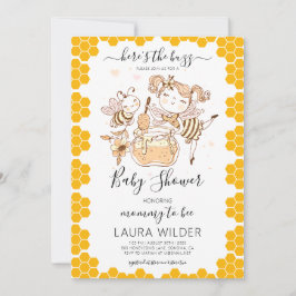 Invitation Maman À Thème Baby shower Aquarelle