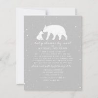 Maman + Bébé Ours Polaire Baby shower neutre par c