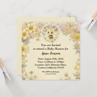 Invitation Maman Bee