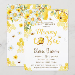 Invitation Maman d'être jaune Baby shower neutre de genre dan
