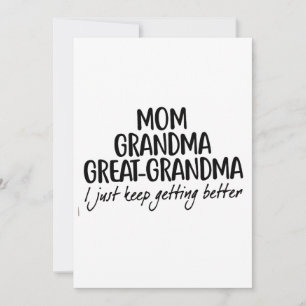 Invitation Maman Grand-mère Grand-grand-grand-mère Fête des m