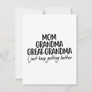 Invitation Maman Grand-mère Grand-grand-grand-mère Fête des m