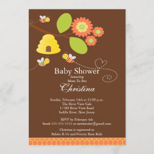 Invitation Maman moderne à l'invitation de baby shower