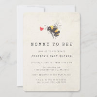 Maman to Bee Honey Baby shower photo Coeur